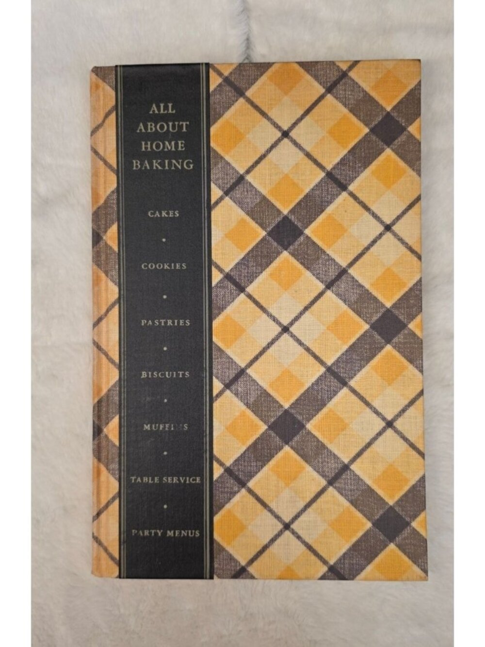Vintage 1933 First Edition Hardcover "All About Home Baking" Decorative Cookbook